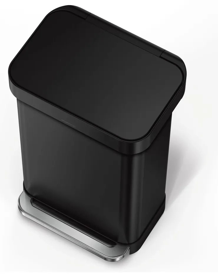 Pedálový oceľový odpadkový kôš 45 l – simplehuman