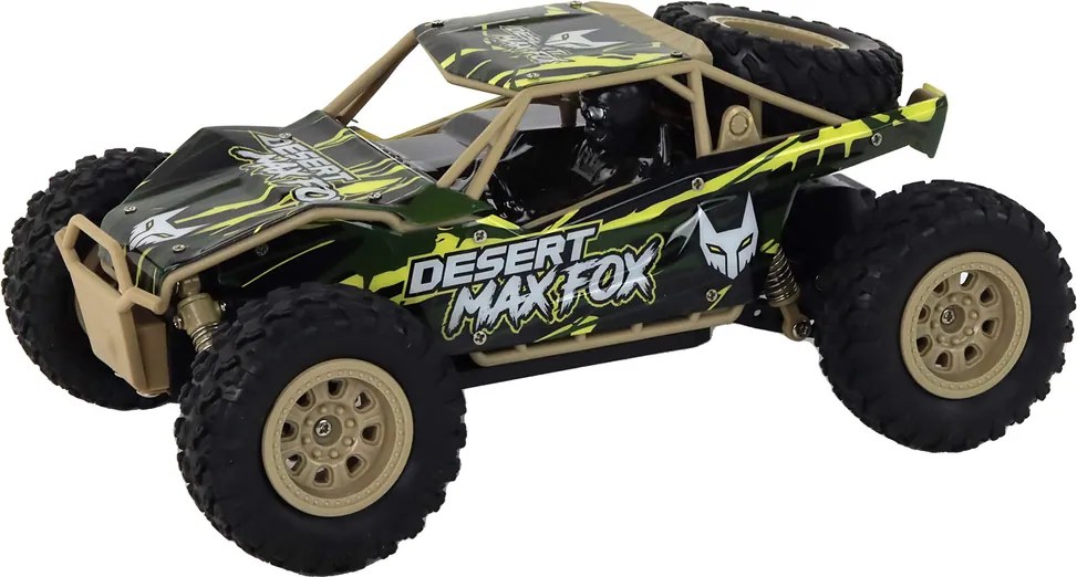 LEAN Toys Diaľkovo ovládané R/C terénne auto 1:24 Hnedé a zelené