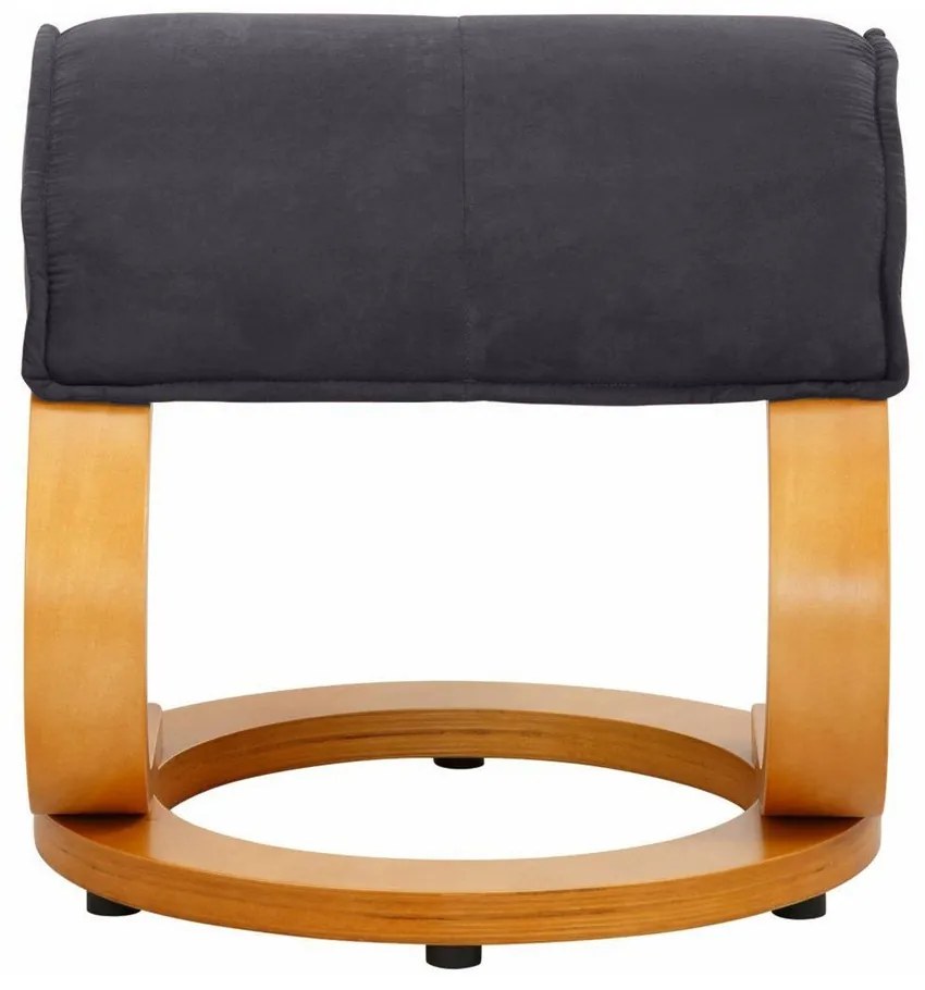 Set sivého polohovacieho kresla a podnožky s poťahom z textílie Støraa Rika