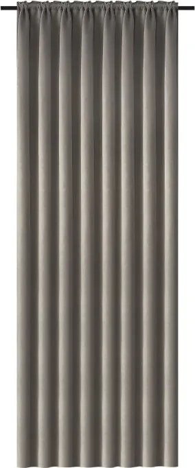 Záves OXFORD 140x270 cm, sivo-hnedý Zavesenie: Riasiaca páska