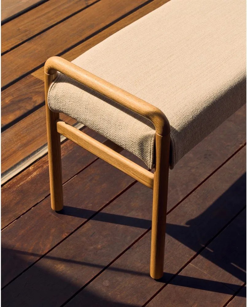 Lavica v krémovej a prírodnej farbe Macaret – Kave Home