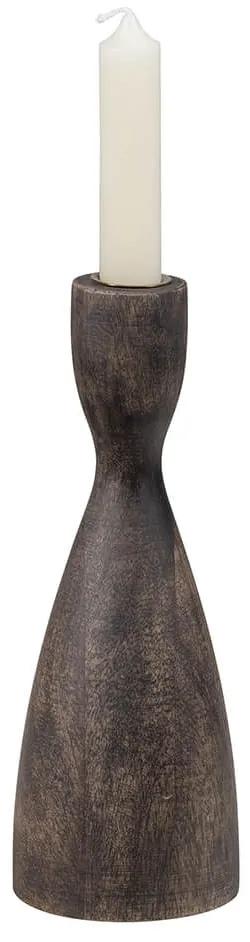 Svietnik asor 22 x 8 cm drevený hnedý MUZZA