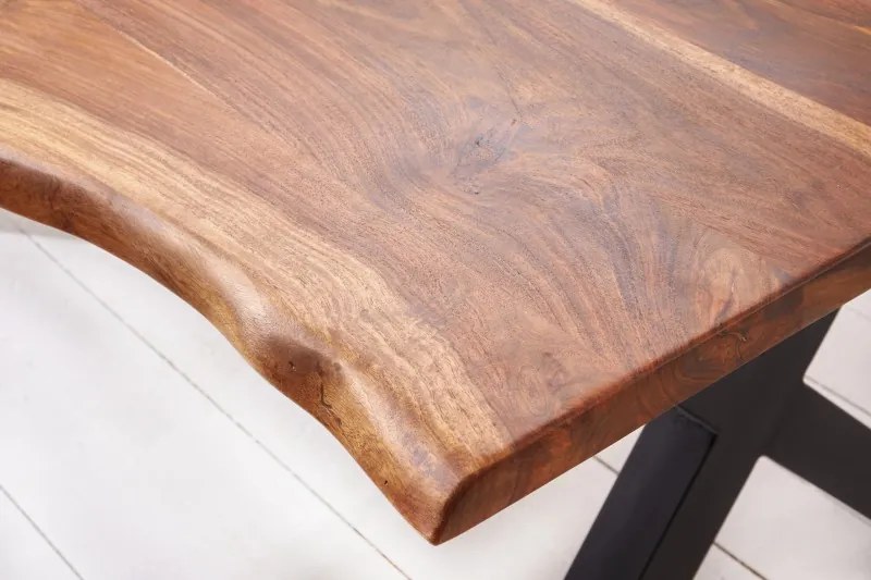 Jedálenský stôl Amazonas X 220 cm sheesham prírodný