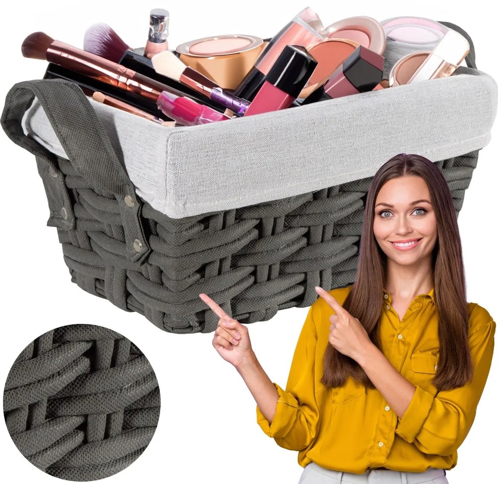 Košík TIANA grafitově šedý