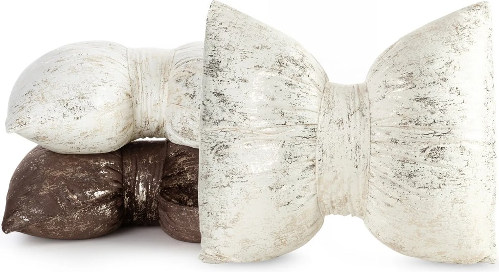 DEKORAČNÝ VANKÚŠ KOKARDA1 45X55 CM BÉŽOVÁ