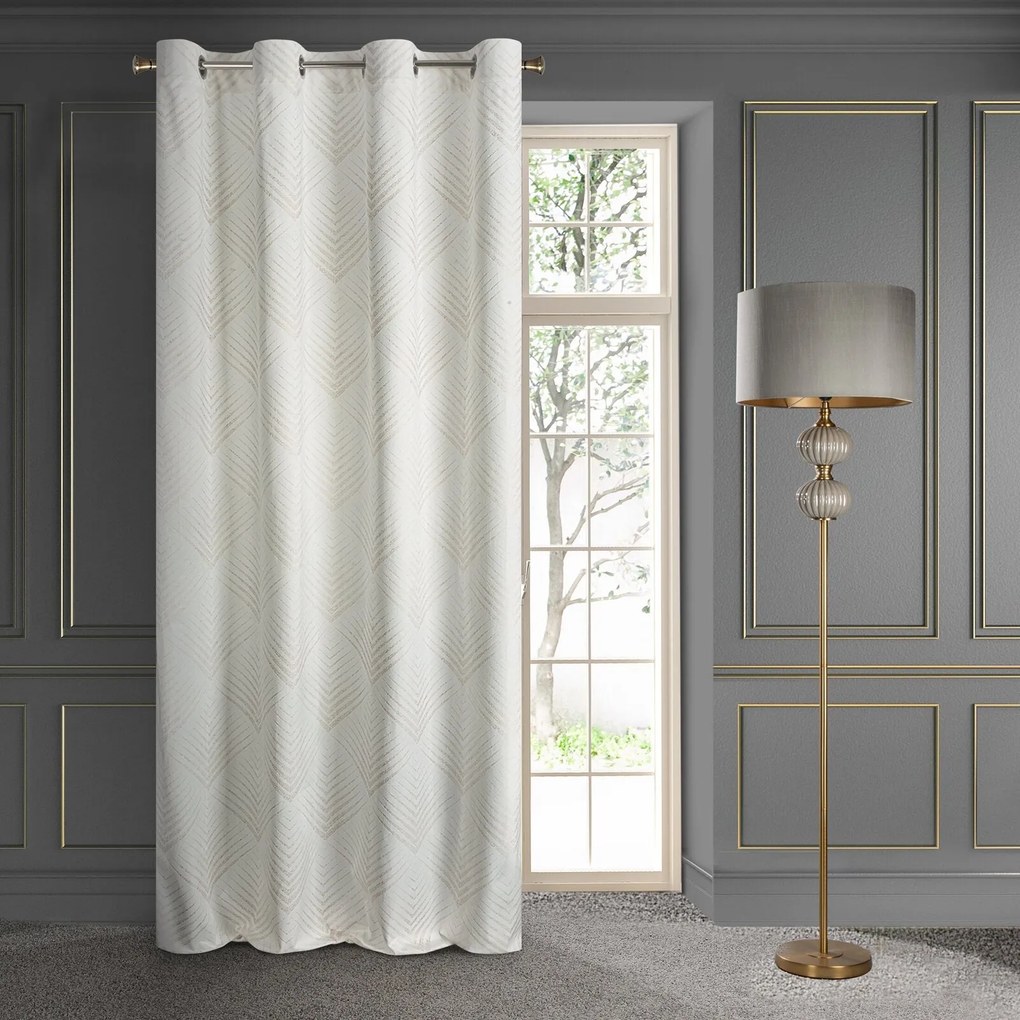 ZATEMŇOVACÍ ZÁVES NA KRÚŽKOCH LIMITED COLLECTION BLANCA 140X250 CM BIELA