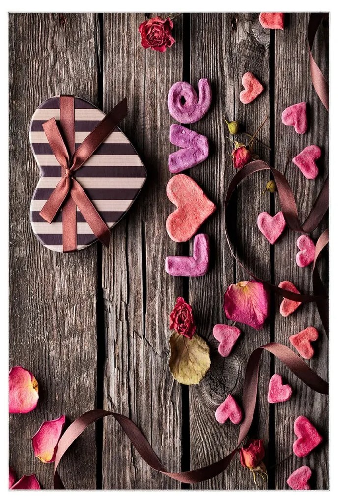 Súprava 2 kusov kúpeľňových predložiek Valentine viacfarebná