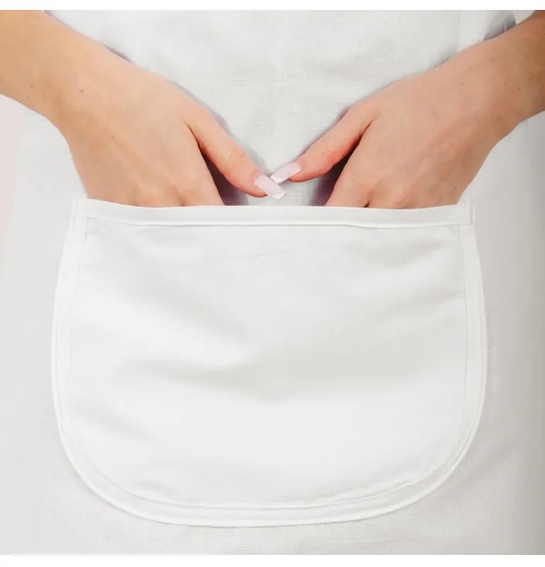 Kuchynská zástera Garlico EMI, biela