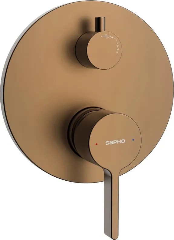 Sapho Sapho, ICONIC podomietková sprchová batéria, 2 výstupy, medená matná, AF042PG