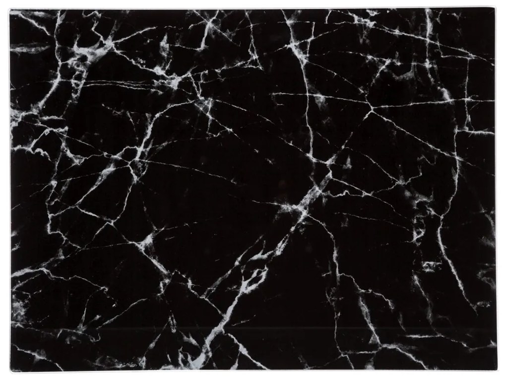 Doska na krájanie Glass Marble, čierna, 40x30 cm