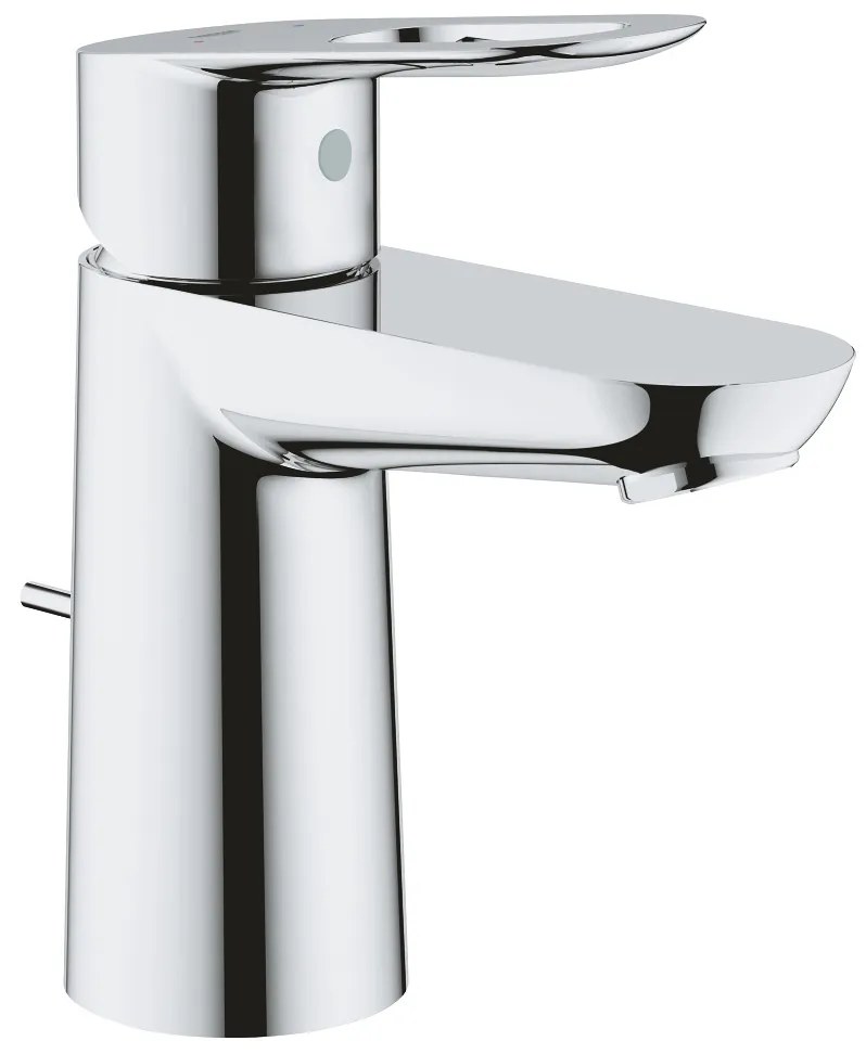 Grohe Bau Loop - Umývadlová batéria stojanková s odtokovou garnitúrou, chróm 23335000