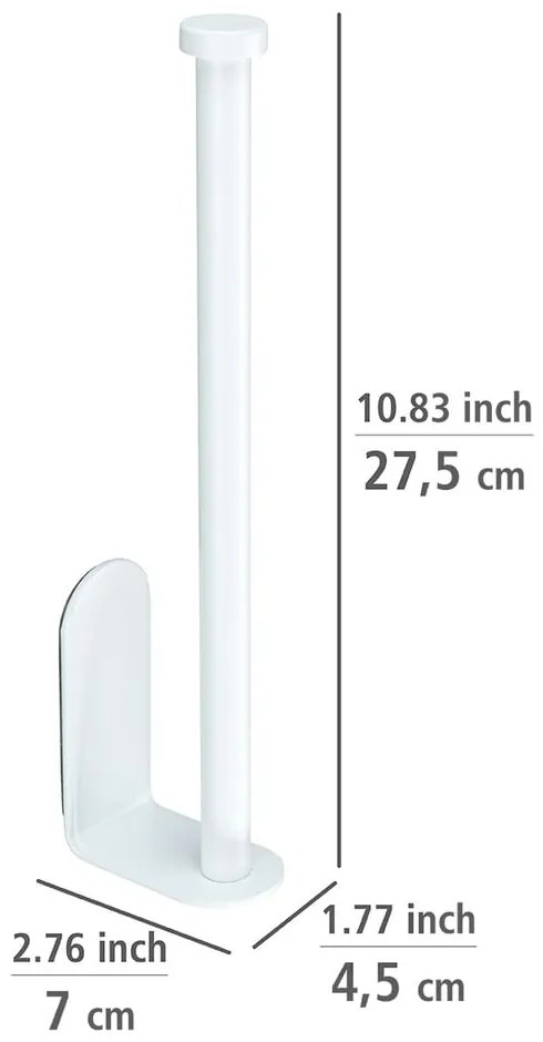 Biely nástenný držiak na kuchynské utierky Wenko Nio