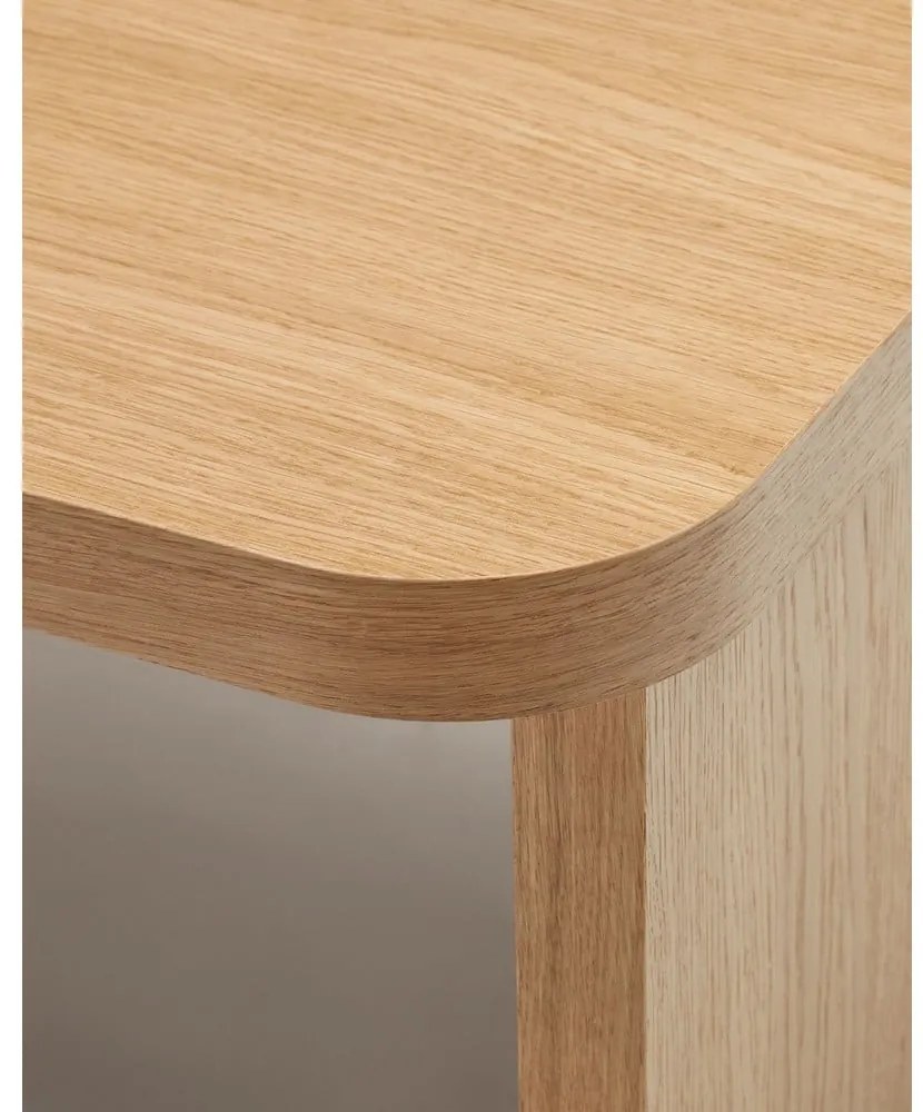 Konferenčný stolík v dekore duba v prírodnej farbe 75x140 cm Oaq – Kave Home