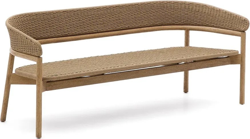 Záhradná pohovka z masívu akácie v béžovej a prírodnej farbe Arinella – Kave Home