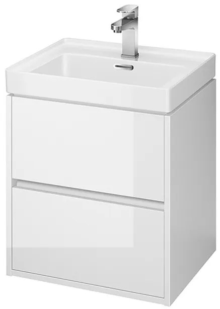 CERSANIT - CREA skrinka pod umývadlo 50cm, biela lesklá, S924-002