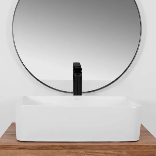 REA-U0669 - Umývadlo na dosku ANITA 37,5x48,5 cm keramika/lesklá biela