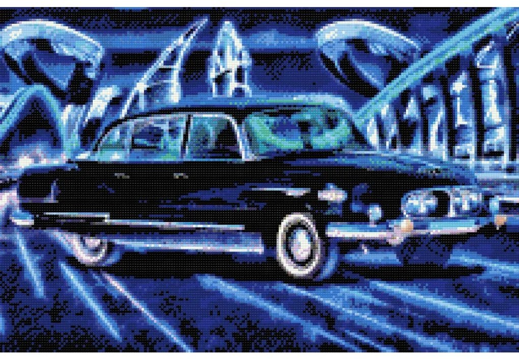 Gario Diamantové maľovanie Tatra 603 Rozmery: 120 x 80 cm, Rámovanie: S vnútorným rámom, Diamanty: Štvorcové