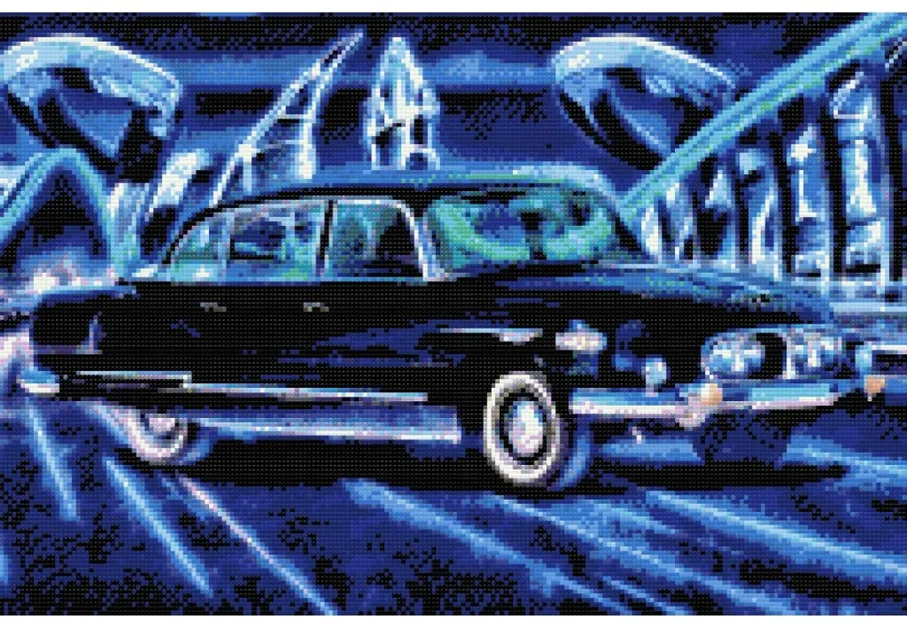 Gario Diamantové maľovanie Tatra 603 Rozmery: 80 x 60 cm, Rámovanie: S vnútorným rámom, Diamanty: Štvorcové