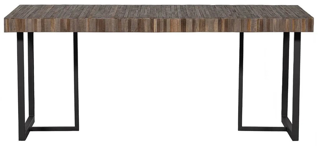 Jedálenský stôl manero 180 x 90 cm tmavo hnedý MUZZA