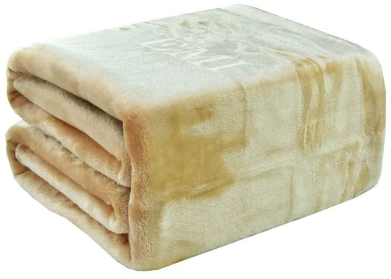 Deka svetlohnedá 150 x 200 cm EMI