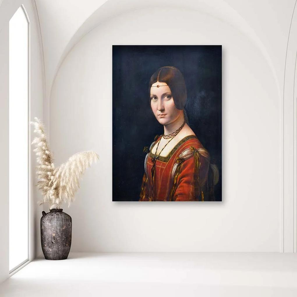 Obraz na plátně REPRODUKCE La Belle Feronierre- Da Vinci, - 40x60 cm