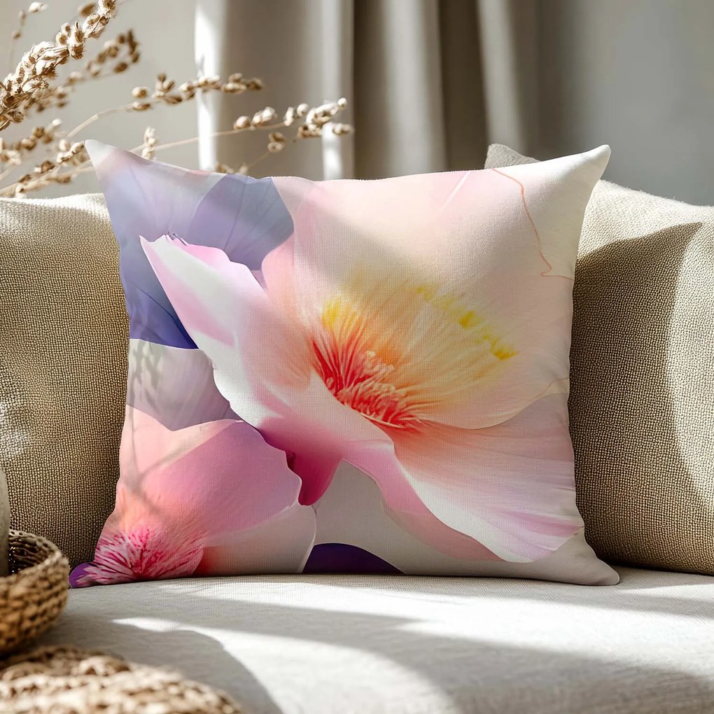 SATÉNOVÁ OBLIEČKA NA VANKÚŠ SATYNLOVE PREMIUM 40X40 CM KVETY