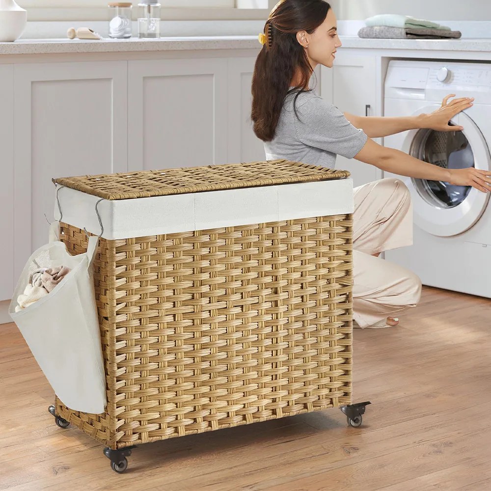 Plastový kôš na bielizeň 66 x 33 x 66 cm