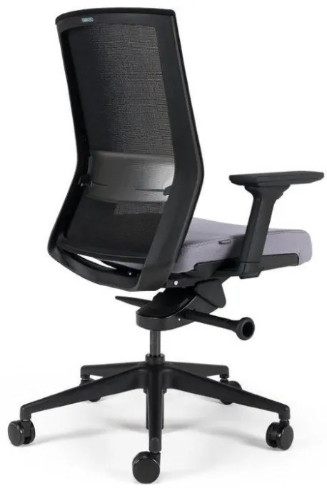 Kancelárska ergonomická stolička BESTUHL S27 BLACK — viac farieb, snímateľný poťah Modrá