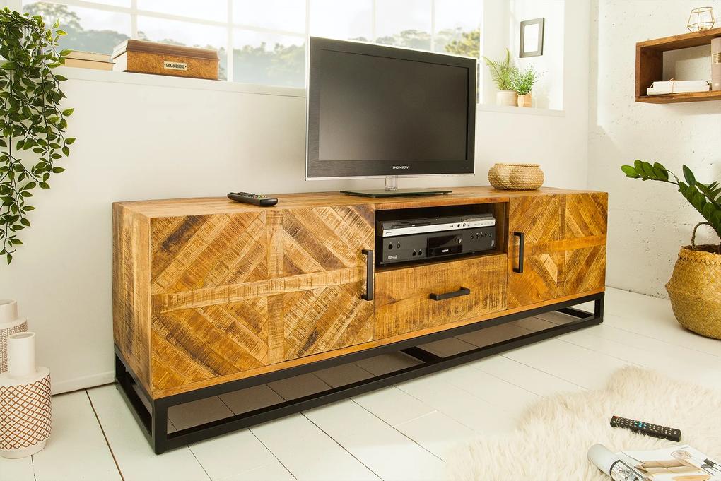 Bighome - TV stolík INFAN 160 cm - prírodná