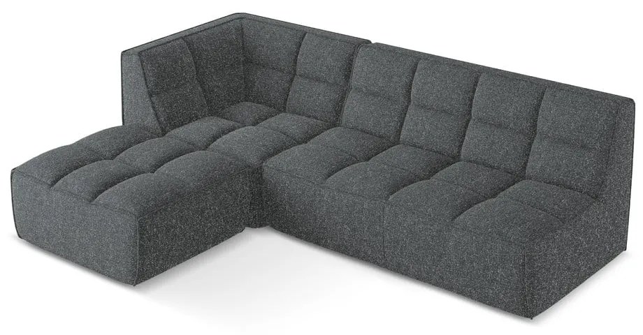 Tmavosivá modulárna rohová pohovka (variabilná) Kalai – Makamii