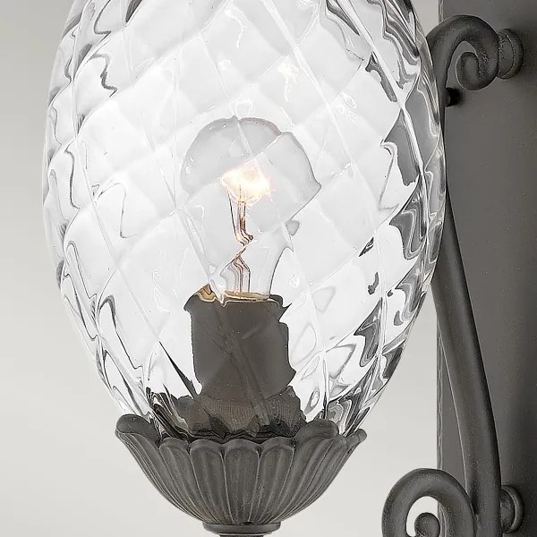 Hinkley HK-PLANTATION-M-MB - Nástenné svietidlo PLANTATION 1xE27/40W/230V čierna