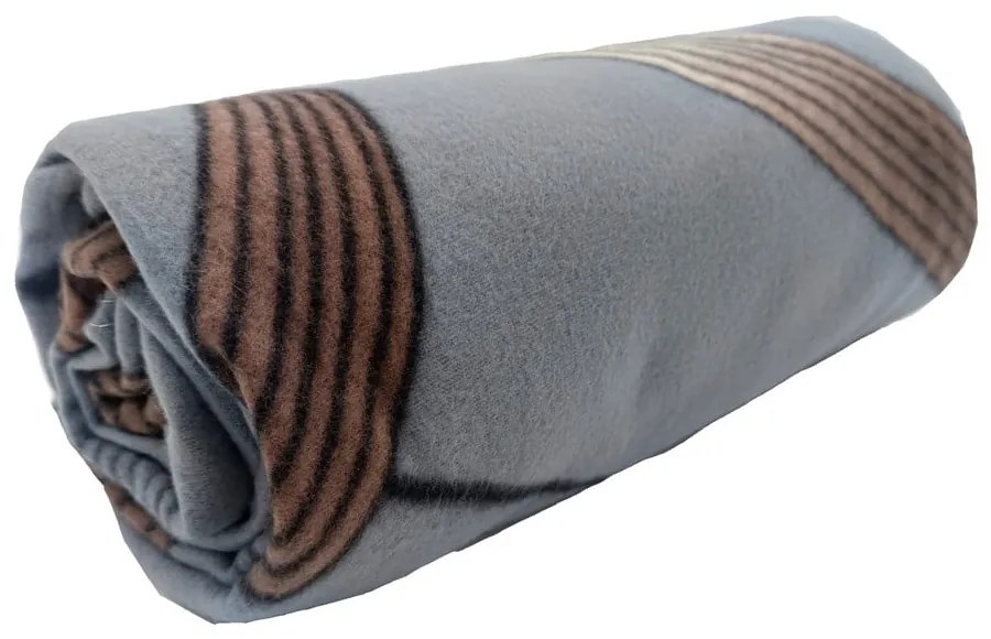 Sivá fleecová deka 150x200 cm Gold Ribbon – JAHU collections