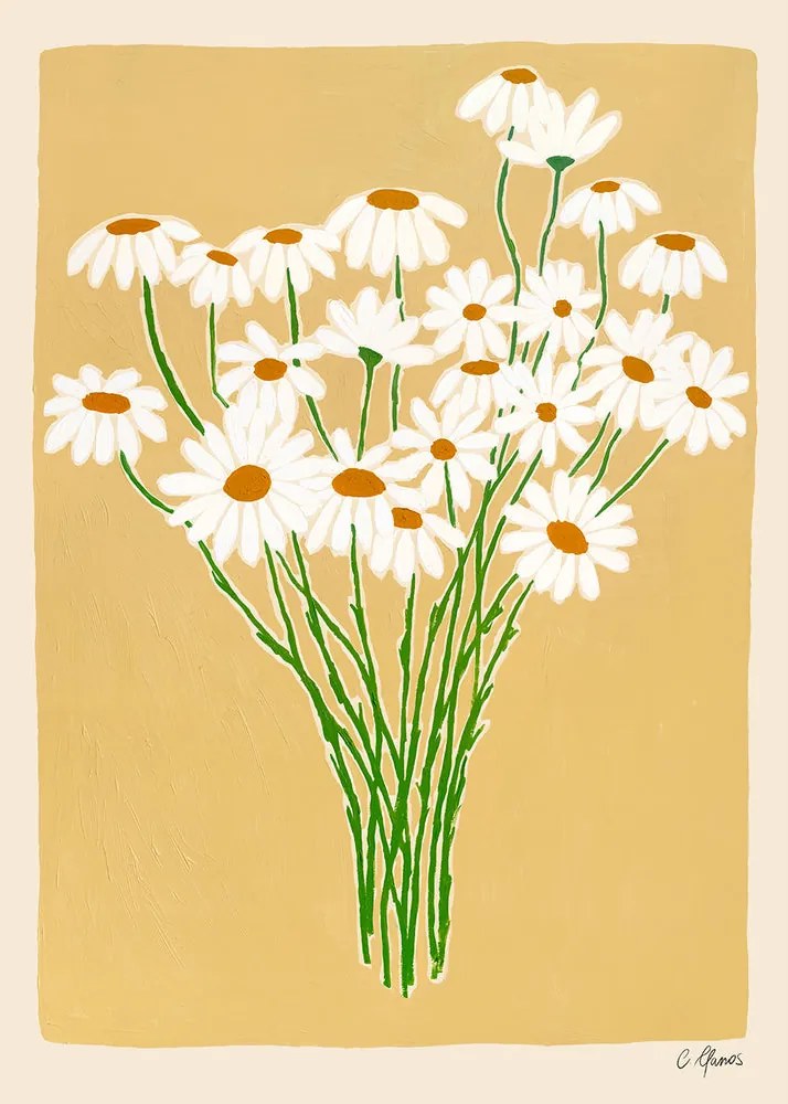 Moikka Plagát Daisies by Carla Llanos 70x100 cm