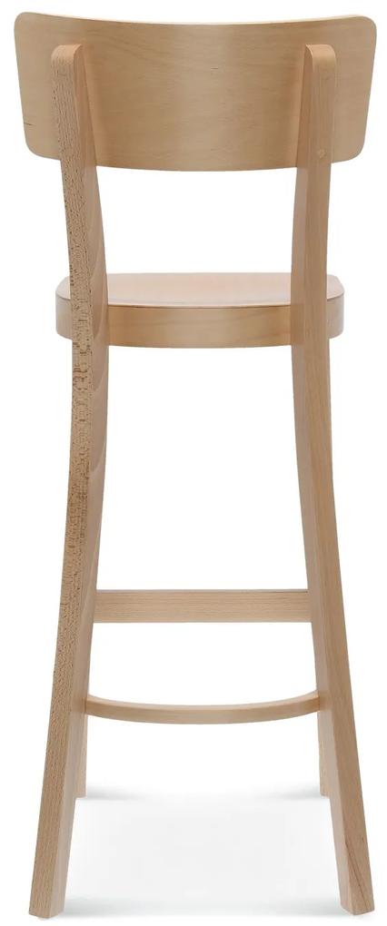 FAMEG Solid - BST-9449 - barová stolička Farba dreva: buk štandard, Čalúnenie: koža L2