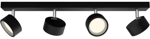 Philips - LED Bodové svietidlo BRACIA 4xLED/5,5W/230V čierna