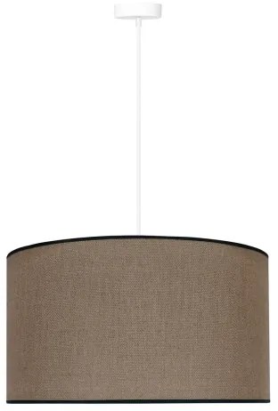 Duolla - Luster na lanku ROLLER 1xE27/15W/230V pr. 40 cm hnedá/čierna