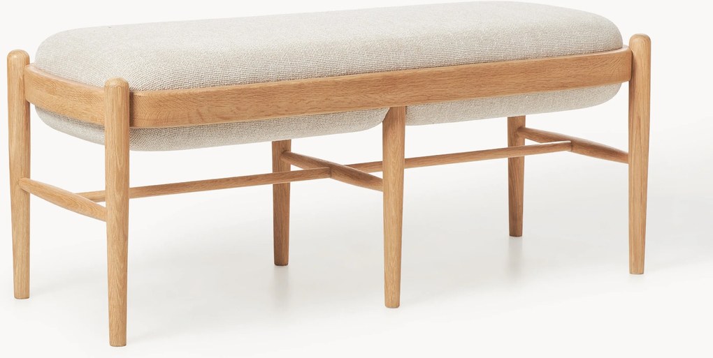 Čalúnená lavica z dubového dreva Imara