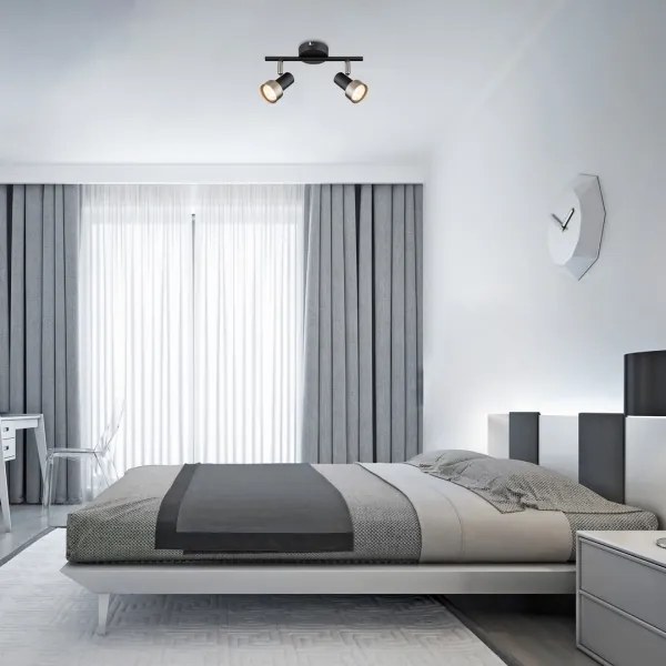 Rabalux 73012 - Stropné bodové svietidlo KONRAD 2xGU10/50W/230V