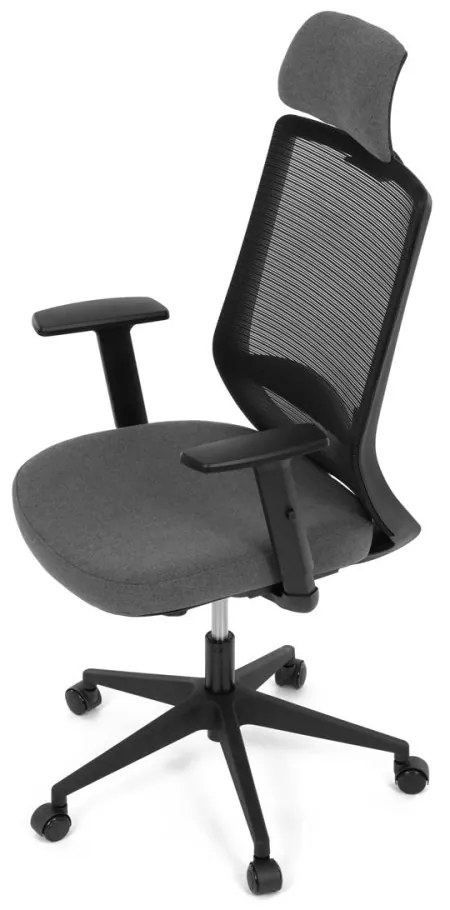 Kancelárska ergonomická stolička SENA — látka, čierna