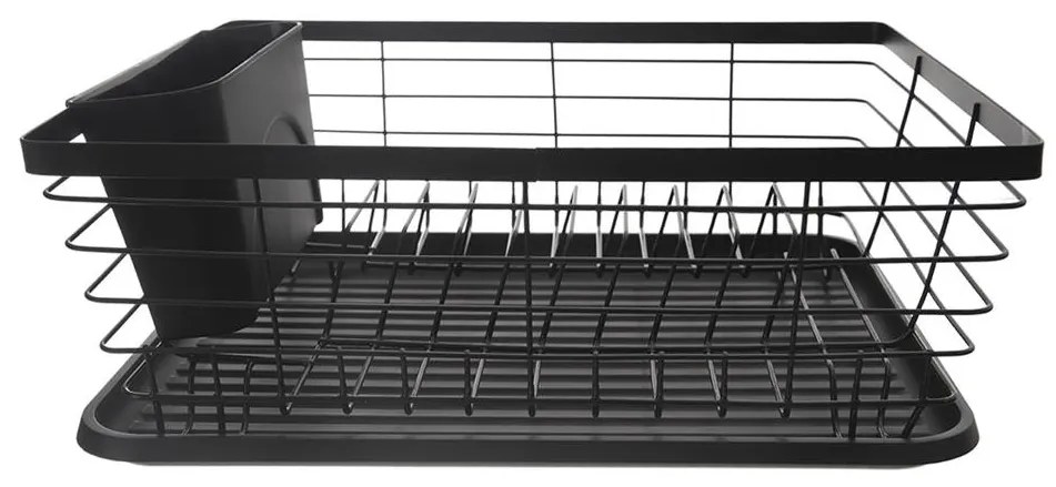 Orion Odkvapkávač na riad, čierny, so stojanom na príbory ARIES