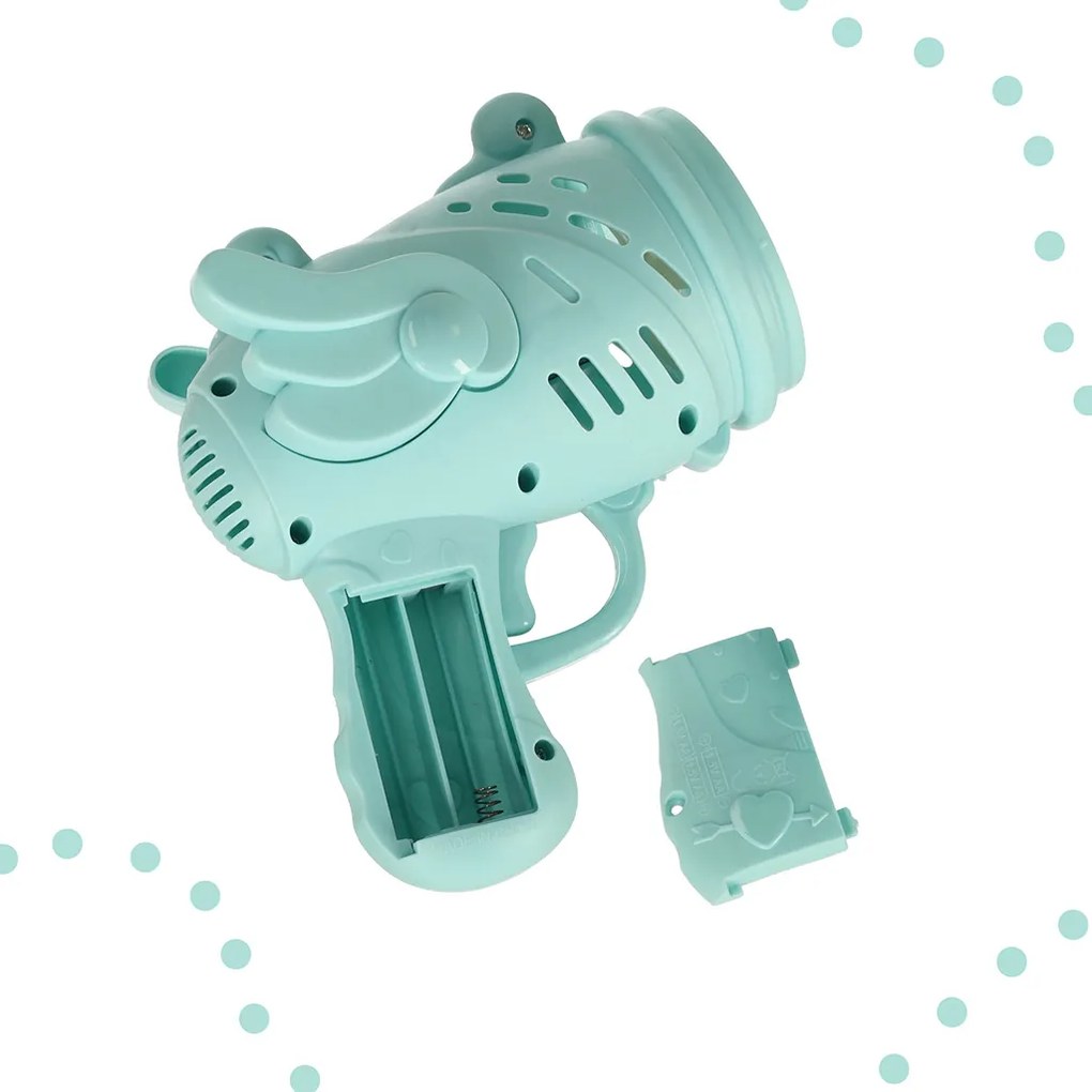 KIK Elektrická pištoľ na mydlové bubliny s krídlami, modrá