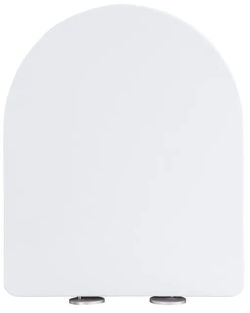 Gamma Magro, toaletné WC sedátko 438x361mm z duroplastu s pomalým zatváraním, biela, GMA-MAGRO