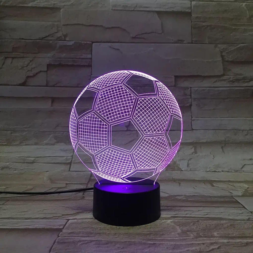 3Dmix 3DL-BSC041 – 3D LED nočná lampa - Futbalová lopta