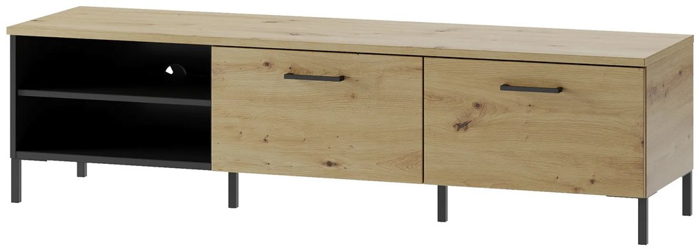 TV stolík Lucas II 25 155 cm dub Artisan/čierny