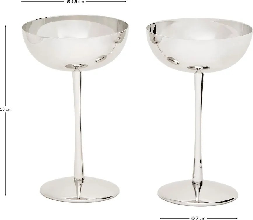 Pohár 2 ks na víno Nirela – Kave Home