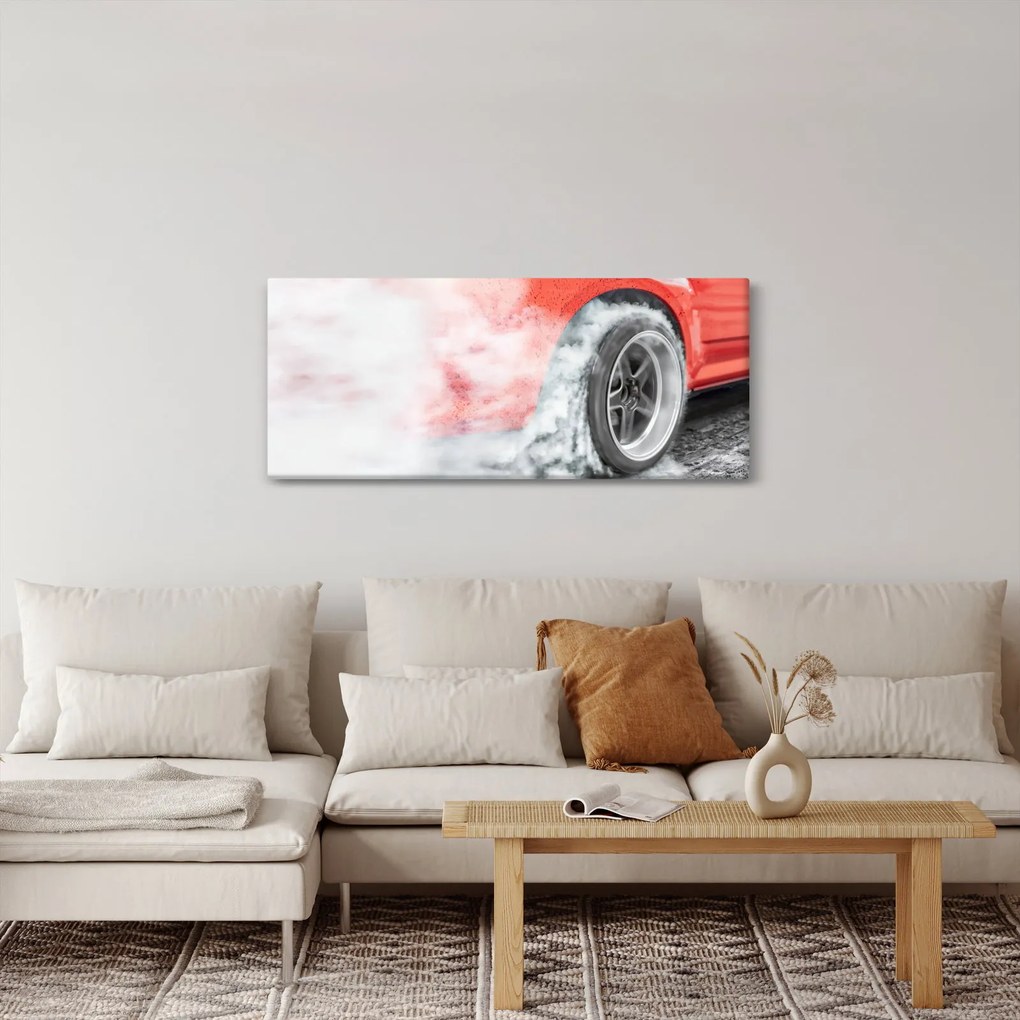 Obraz - Závodné auto (120x50 cm)