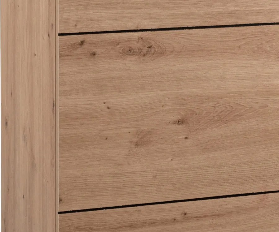 Skrinka 2-dverová Nola, dub artisan/čierna