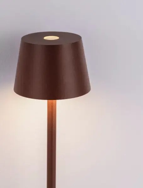 Vonkajšia stolová lampa Deck hnedá