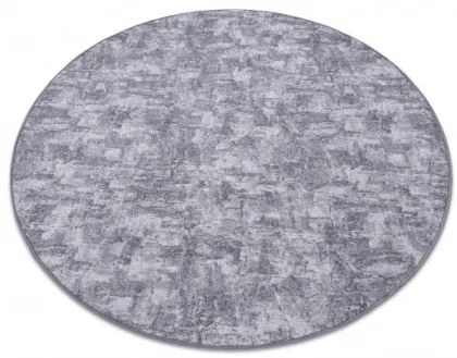 Koberec kruh SOLID sivý 90 BETON