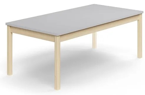 Stôl DECIBEL, 1600x800x590 mm, akustický HPL, breza/šedá